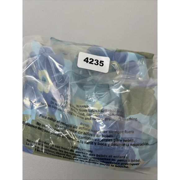 Old Navy V Neck Chiffon Midi Tank Dress Size 16 Blue Floral V Neck Lightweight - Picture 11 of 11